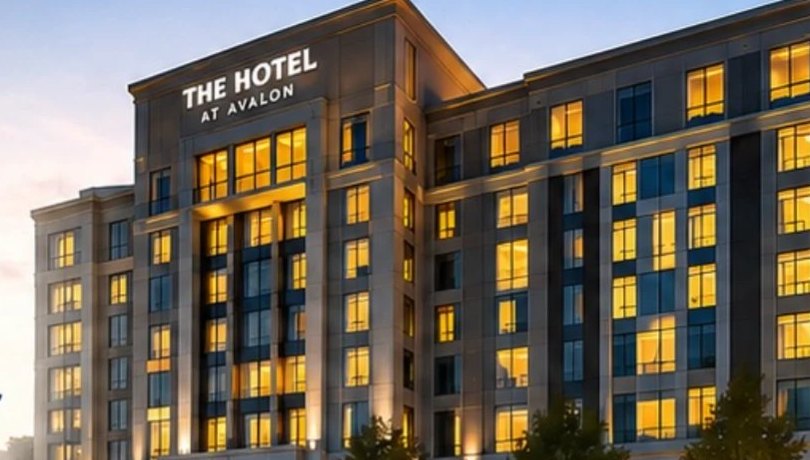 The Hotel at Avalon exterior at dusk